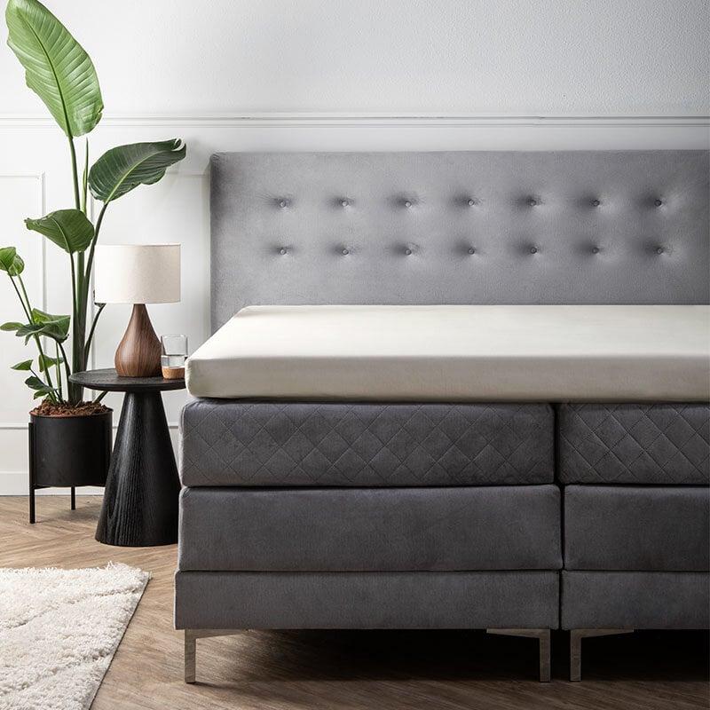 Dekbed Discounter Topper Hoeslaken - Satijn - Creme