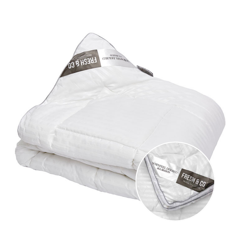 dekbed discounter Dekbed - Hotel Stripe Micro Dons - All-Season