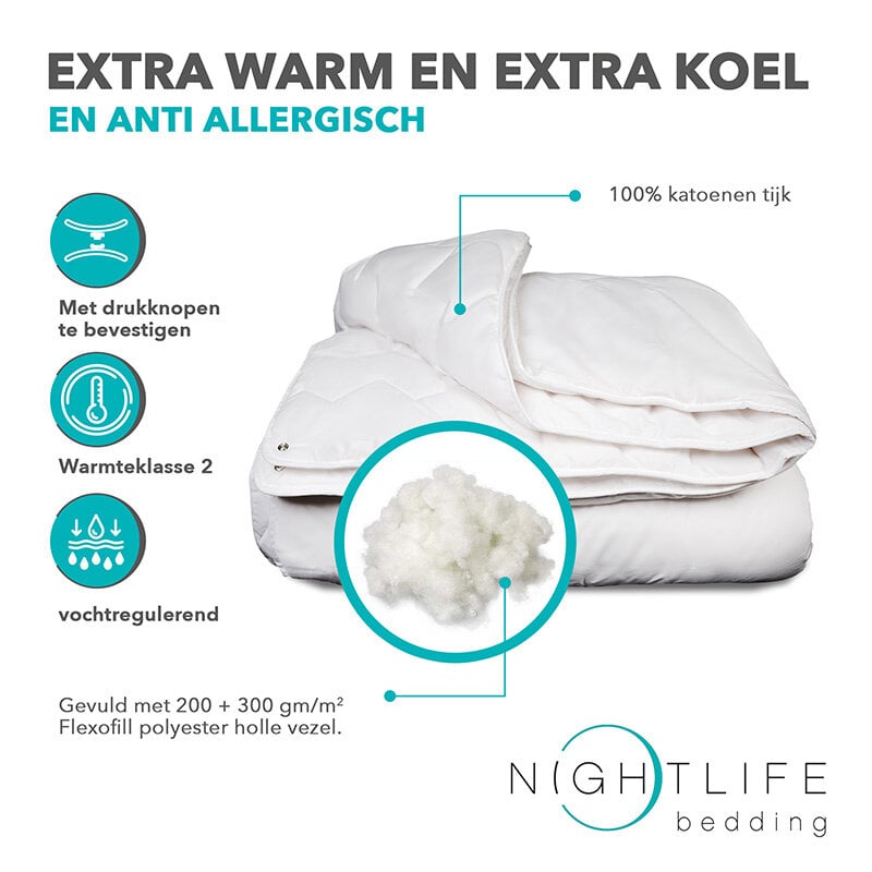 Dekbed Discounter Dekbed Katoen - Comfort - 4 Seizoenen