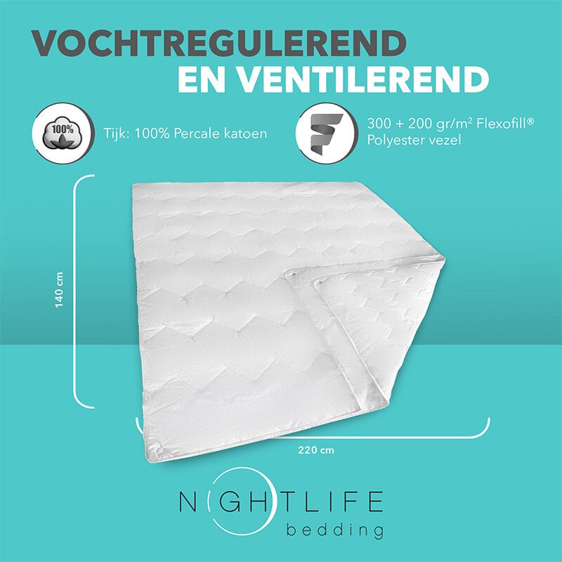 Dekbed Discounter Dekbed Katoen - Comfort - 4 Seizoenen