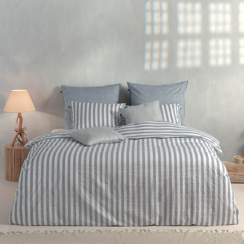Dekbed Discounter Dekbedovertrek Banda Di Lino - Denim