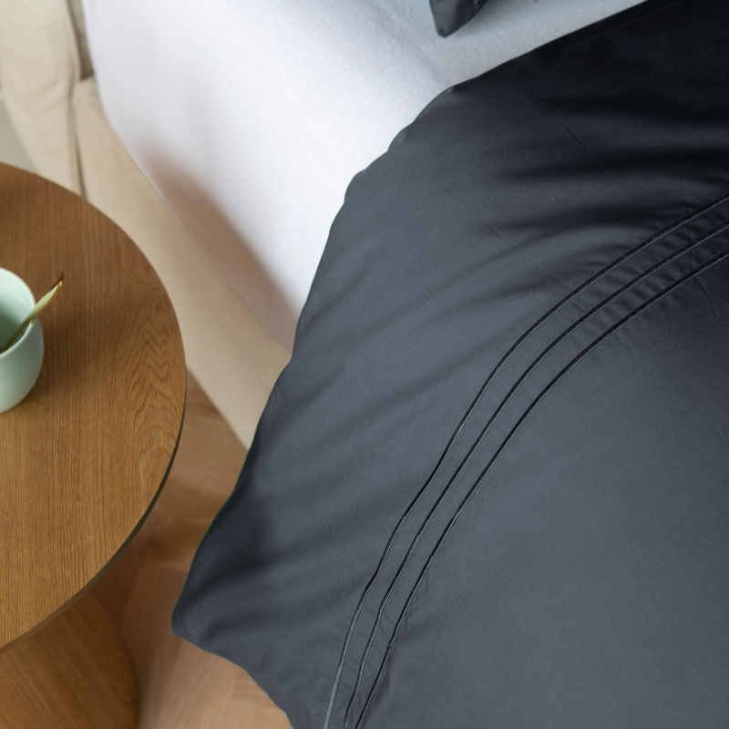 Dekbed Discounter Dekbedovertrek Egyptisch Katoen - Uni - Donker Grijs