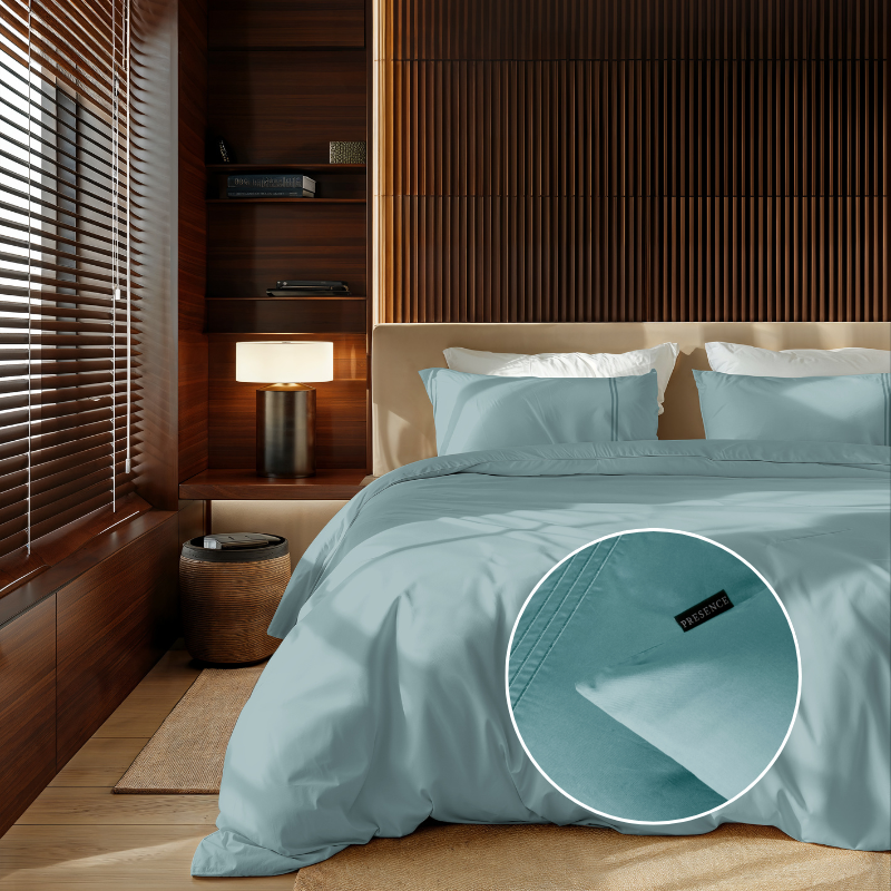 dekbed discounter Dekbedovertrek Egyptisch Katoen - Uni - Jade
