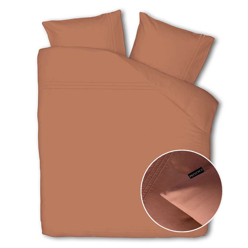 Dekbed Discounter Dekbedovertrek Egyptisch Katoen - Uni - Koraal