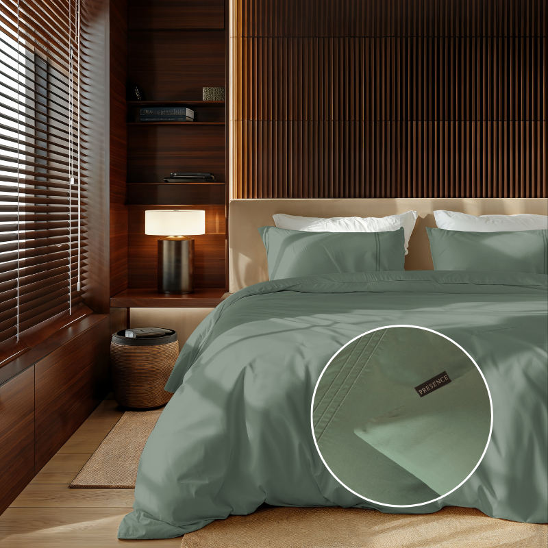 dekbed discounter Dekbedovertrek Egyptisch Katoen - Uni - Truffel