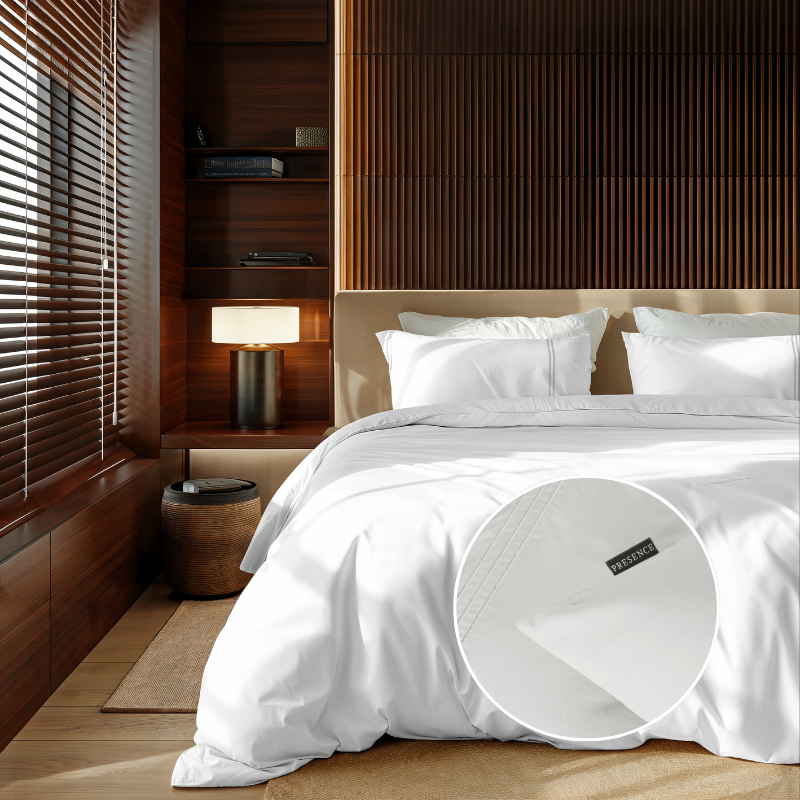 dekbed discounter Dekbedovertrek Egyptisch Katoen - Uni - Wit