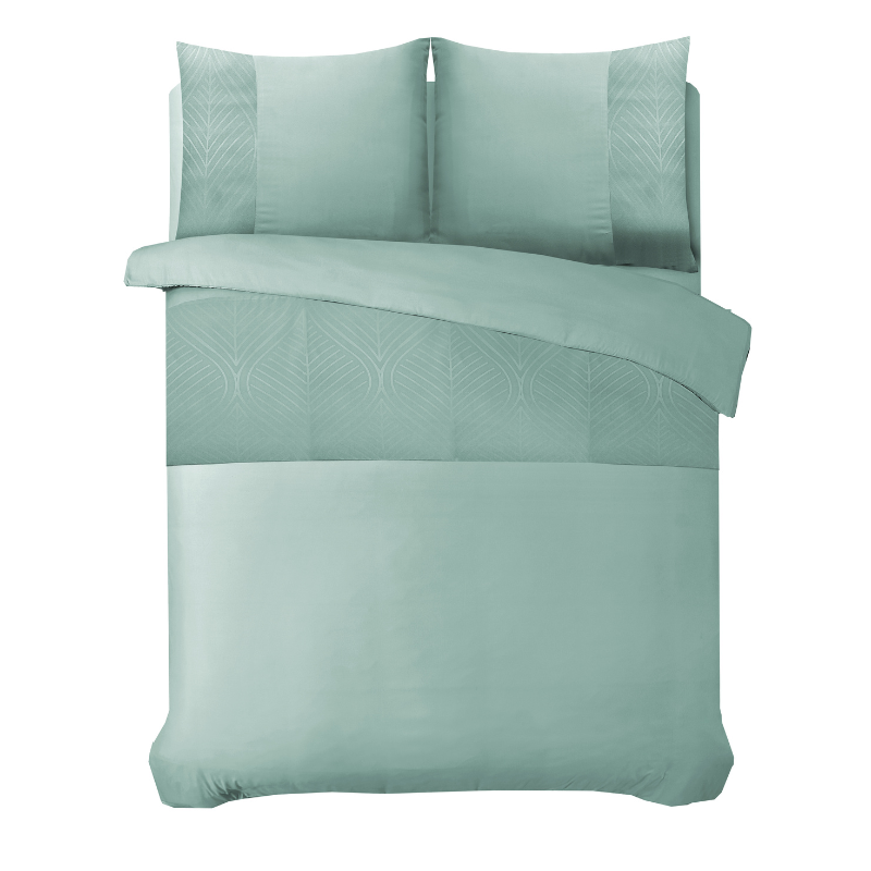 Dekbed Discounter Dekbedovertrek Embossed Berlin - Mintgroen