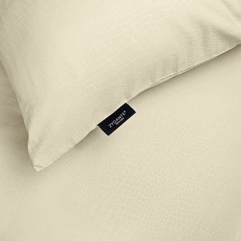 Dekbed Discounter Dekbedovertrek Embossed Crocodile - Champagne