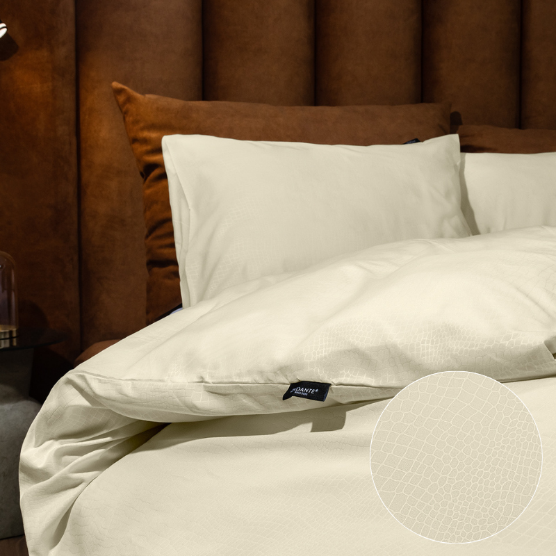 Dekbed Discounter Dekbedovertrek Embossed Crocodile - Champagne