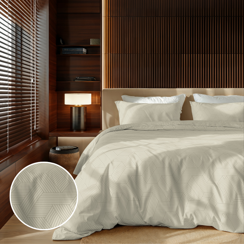 dekbed discounter Dekbedovertrek Embossed Geometric