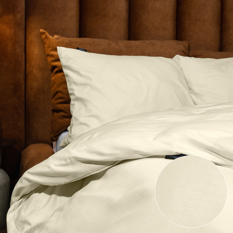 Dekbed Discounter Dekbedovertrek Embossed Rainbow - Champagne