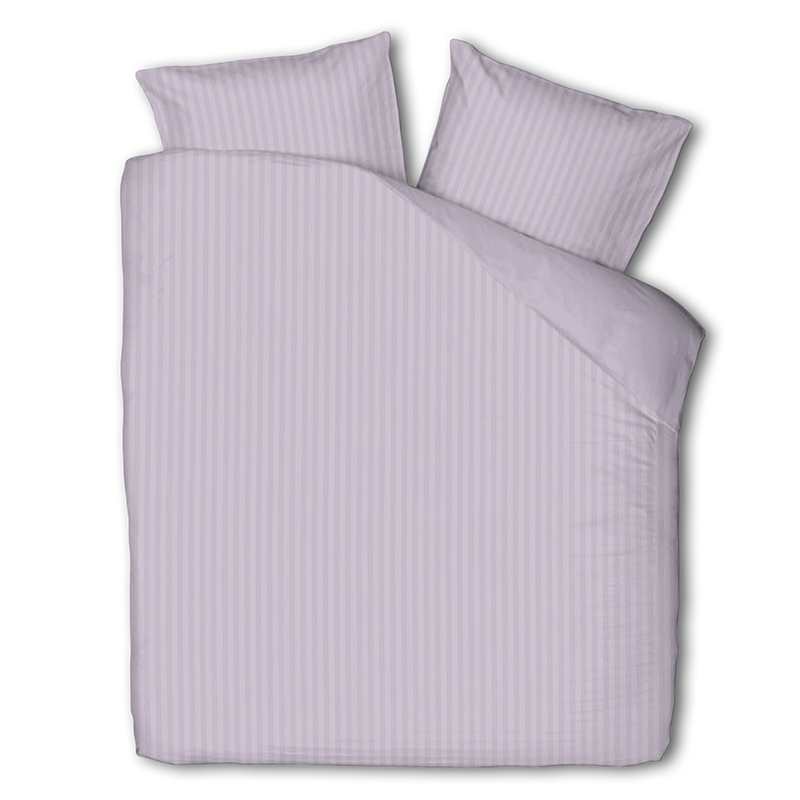 Dekbed Discounter Dekbedovertrek Embossed Stripes - Lavendel
