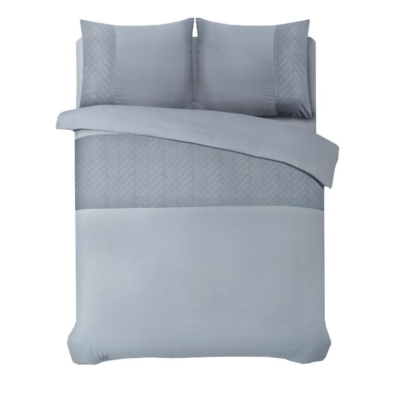 Dekbed Discounter Dekbedovertrek Embossed - Valencia - Zandgrijs