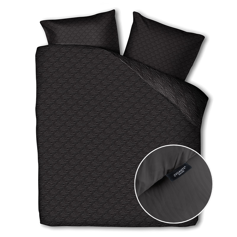 dekbed discounter Dekbedovertrek Embossed Zebra - Zwart