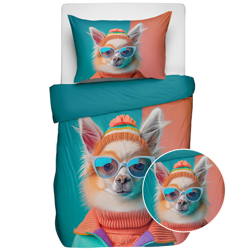 dekbed discounter Dekbedovertrek Katoen - Animal Couture - Lama