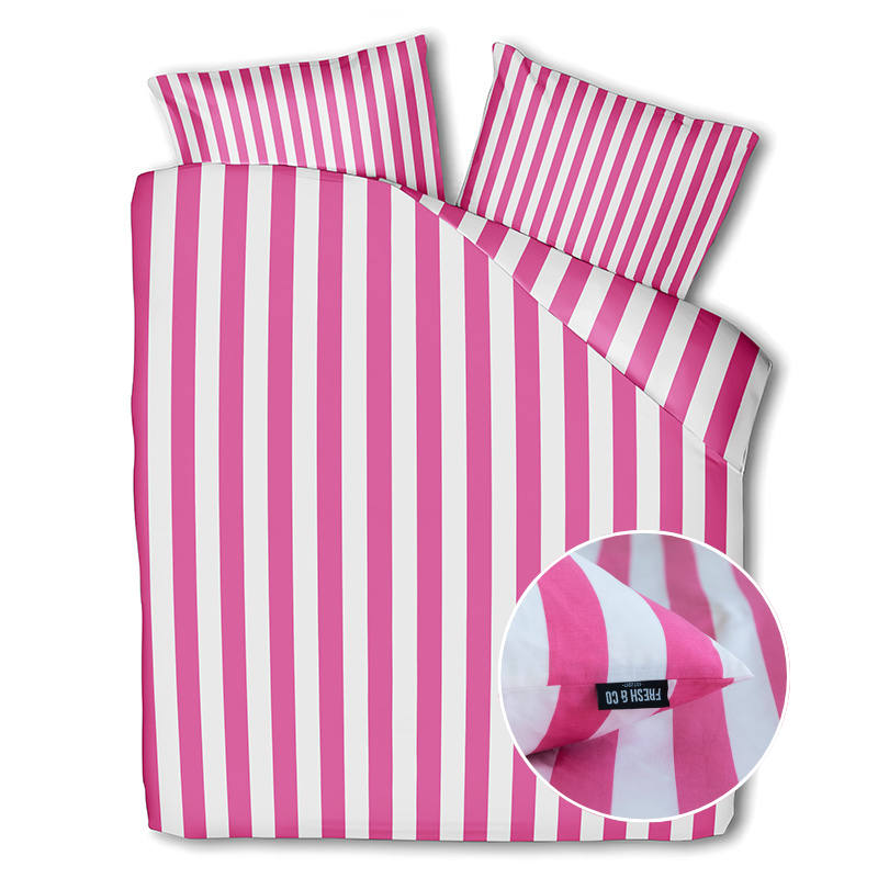 dekbed discounter Dekbedovertrek Katoen - Annefleur - Roze