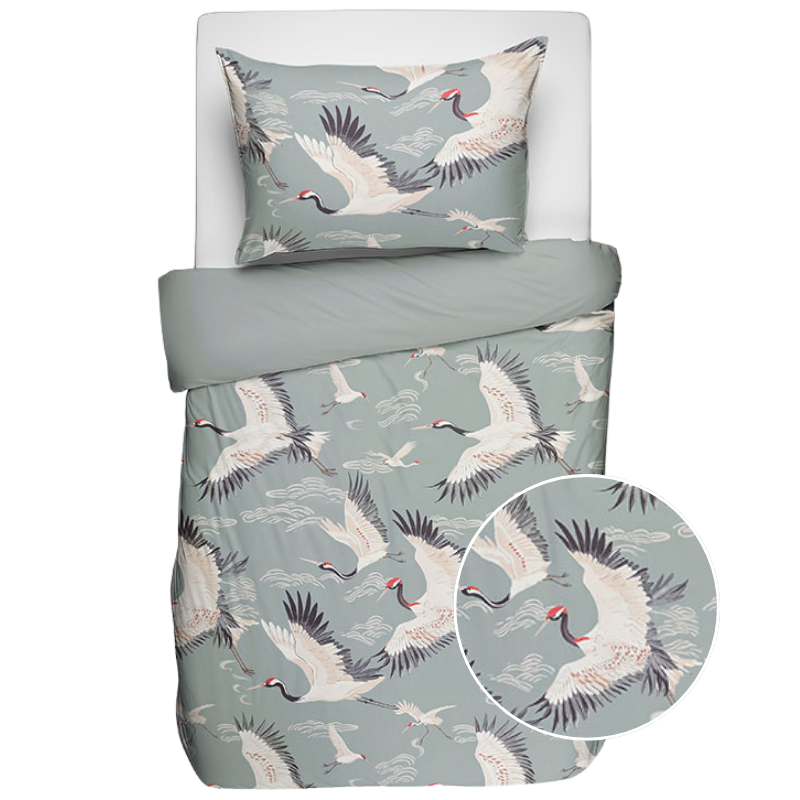 dekbed discounter Dekbedovertrek Katoen - Elegant Crane