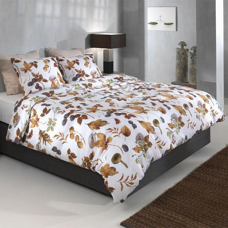 dekbed discounter Dekbedovertrek Katoen-Flanel - Castagno