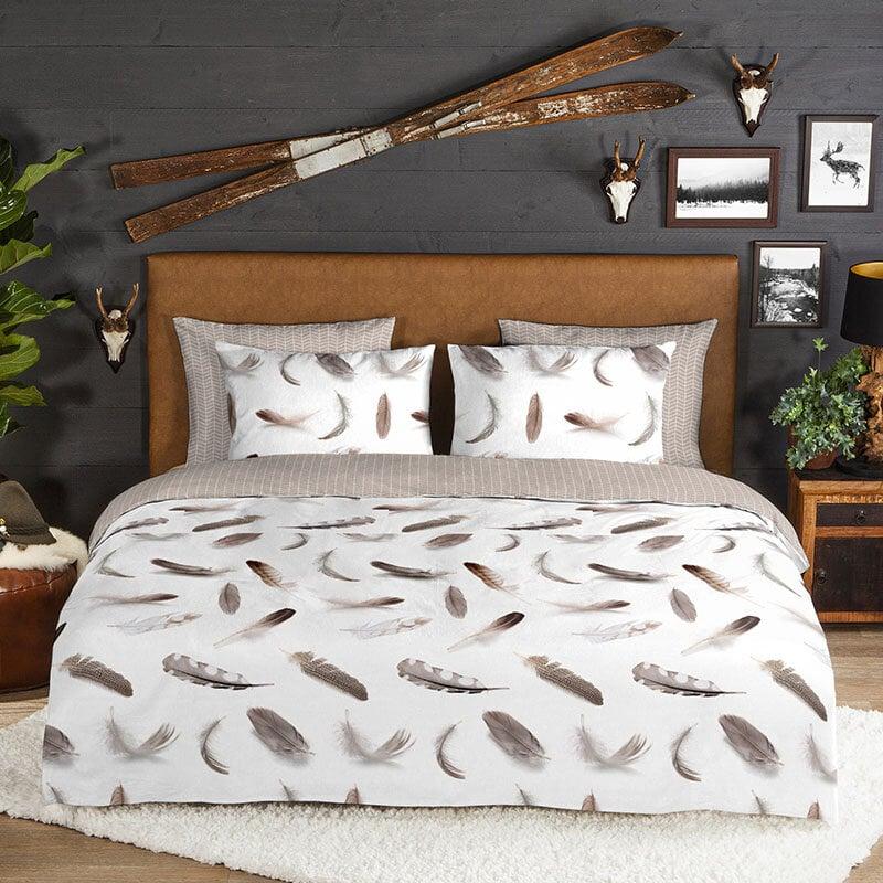 Dekbed Discounter Dekbedovertrek Katoen-Flanel - Feathers