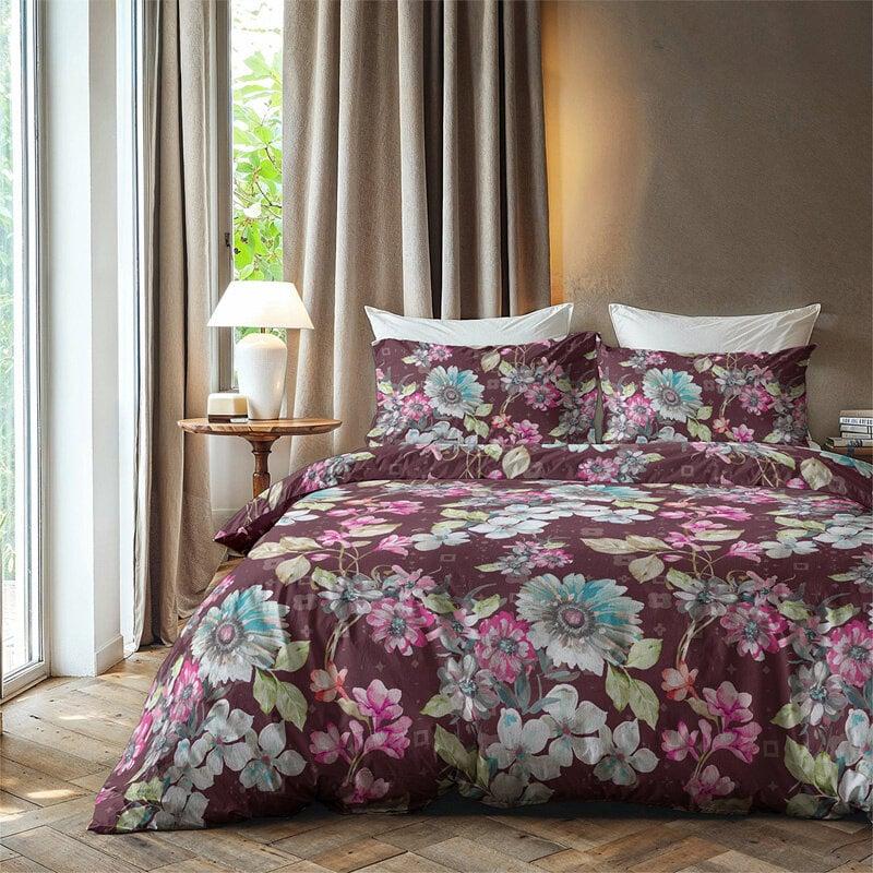 Dekbed Discounter Dekbedovertrek Katoen-Flanel - Flower