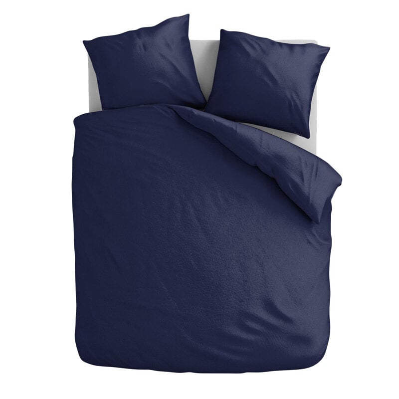 Dekbed Discounter Dekbedovertrek Katoen-Flanel - Uni - Navy