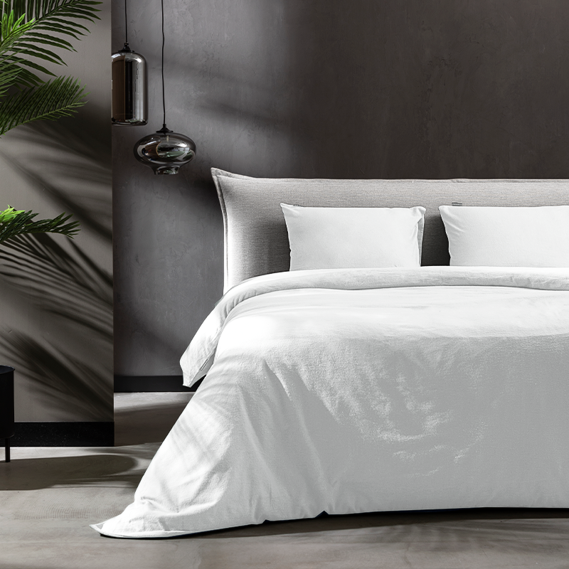 Dekbed Discounter Dekbedovertrek Katoen-Flanel - Uni - Wit