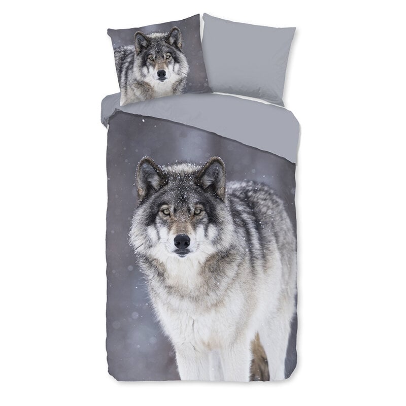 Dekbed Discounter Dekbedovertrek Katoen-Flanel - Wolfie