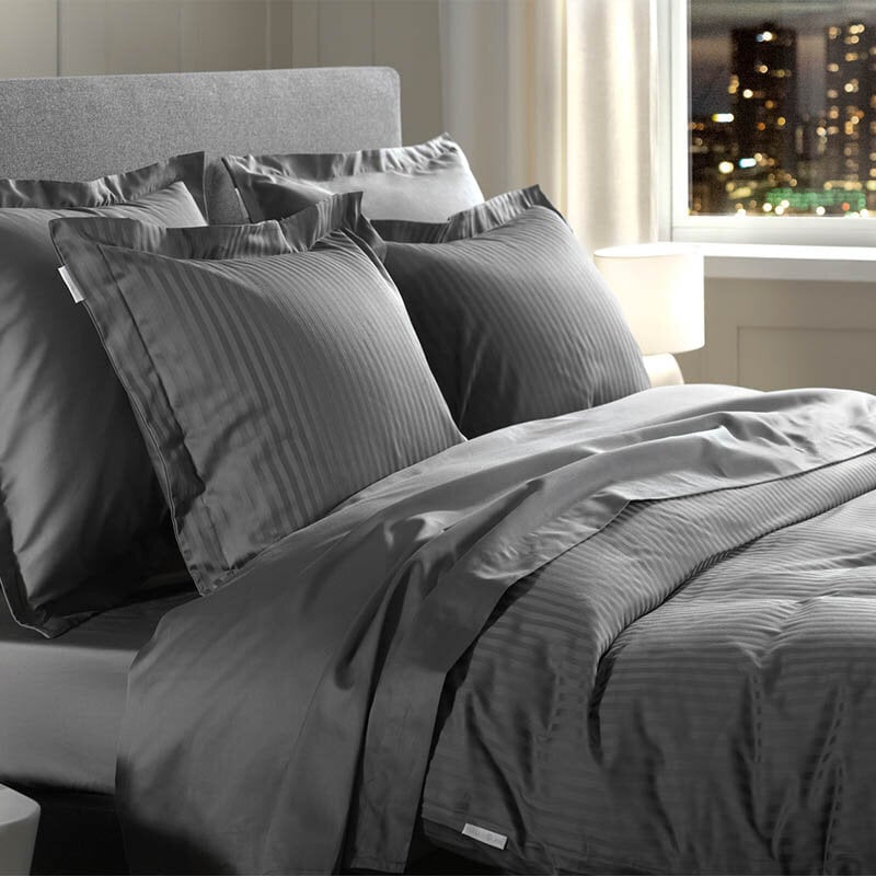 Dekbed Discounter Dekbedovertrek Katoen-Satijn - Banda - Antraciet