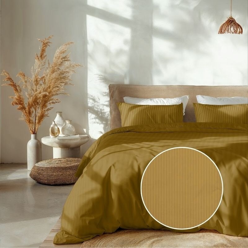 dekbed discounter Dekbedovertrek Katoen-Satijn - Banda - Goud