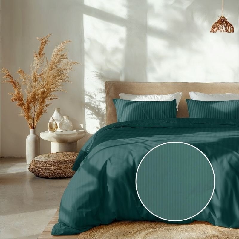 dekbed discounter Dekbedovertrek Katoen-Satijn - Banda - Groen