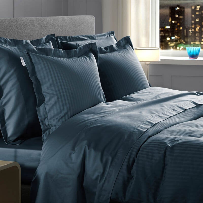 Dekbed Discounter Dekbedovertrek Katoen-Satijn - Banda - Marine Blauw