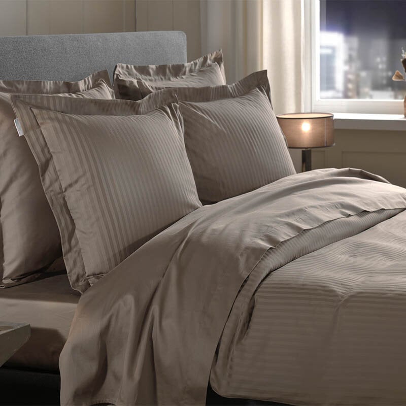 Dekbed Discounter Dekbedovertrek Katoen-Satijn - Banda - Taupe