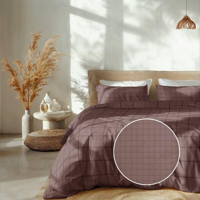 dekbed discounter Dekbedovertrek Katoen-Satijn - Diamante - Rosé