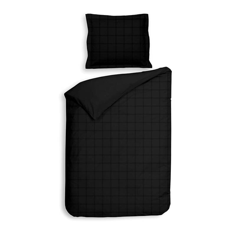 Dekbed Discounter Dekbedovertrek Katoen-Satijn - Diamante - Zwart