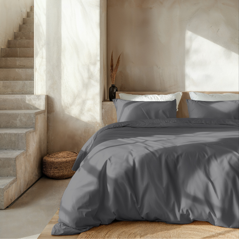 Dekbed Discounter Dekbedovertrek Katoen-Satijn - Donkere Kleuren