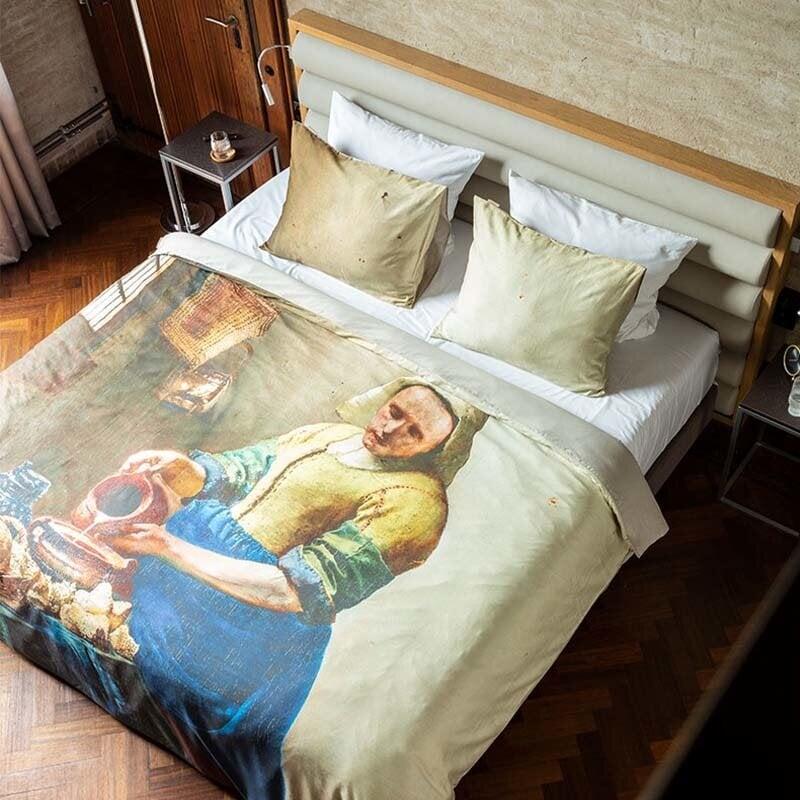 Dekbed Discounter Dekbedovertrek Katoen-Satijn - Het Melkmeisje - Art Collectie