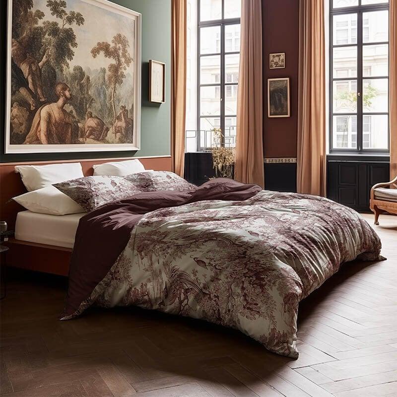 Dekbed Discounter Dekbedovertrek Katoen-Satijn - Reverie Burgundy