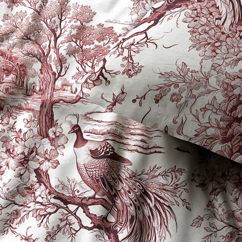 Dekbed Discounter Dekbedovertrek Katoen-Satijn - Reverie Burgundy