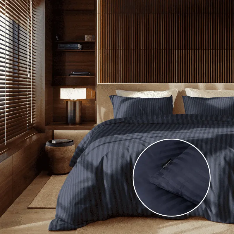 dekbed discounter Dekbedovertrek Katoen-Satijn - Satijnstreep