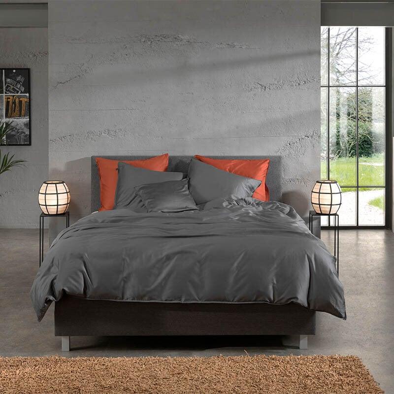 Dekbed Discounter Dekbedovertrek Katoen-Satijn - Satinado - Classic Antraciet