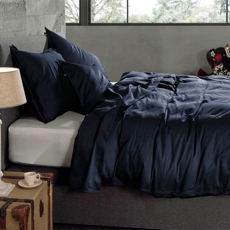 Dekbed Discounter Dekbedovertrek Katoen-Satijn - Satinado - Navy Blue