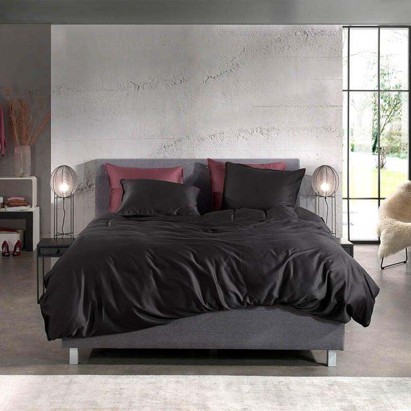 Dekbed Discounter Dekbedovertrek Katoen-Satijn - Satinado - Night Black