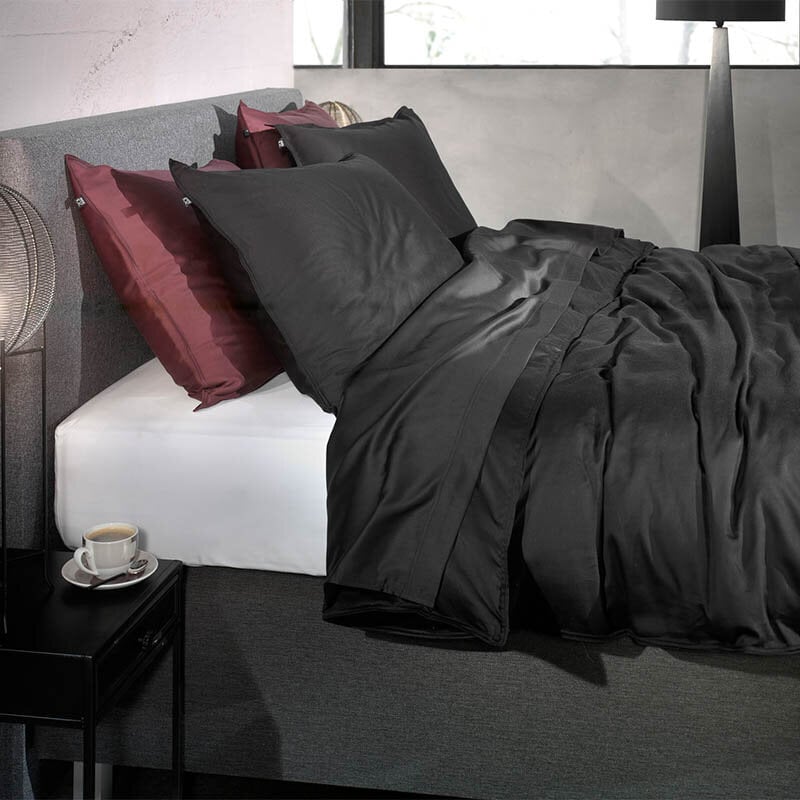 Dekbed Discounter Dekbedovertrek Katoen-Satijn - Satinado - Night Black