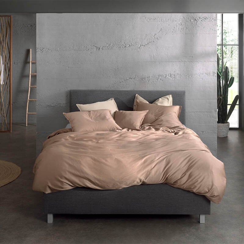 Dekbed Discounter Dekbedovertrek Katoen-Satijn - Satinado - Praline Brown