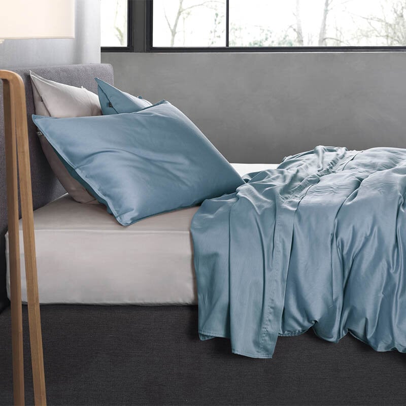 Dekbed Discounter Dekbedovertrek Katoen-Satijn - Satinado - Riviera Blue