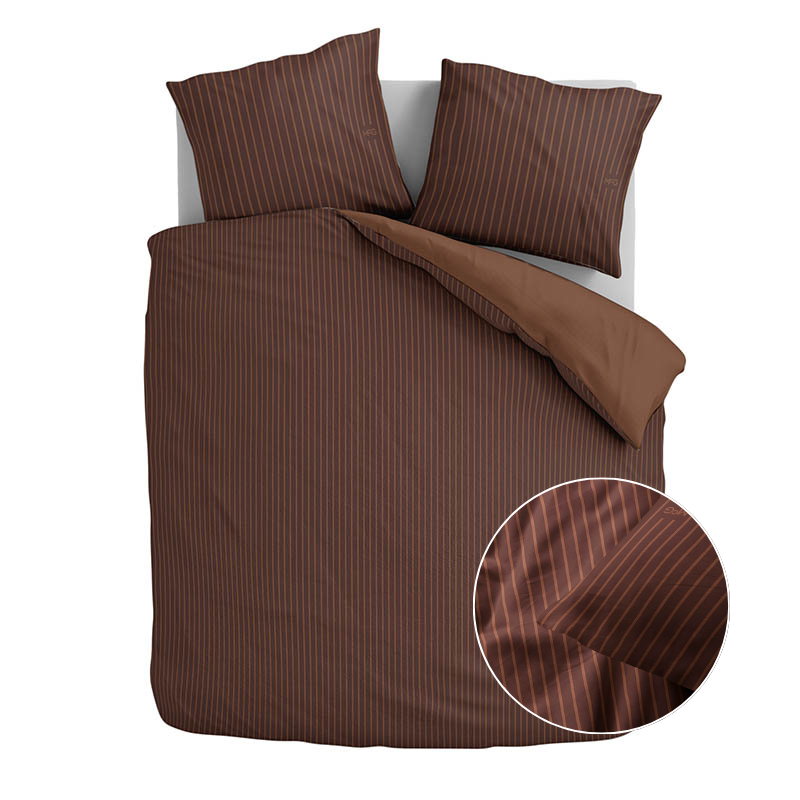 dekbed discounter Dekbedovertrek Katoen-Satijn - Terracotta