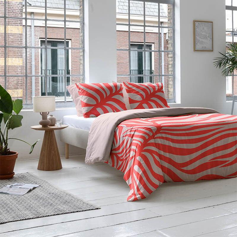 Dekbed Discounter Dekbedovertrek Katoen-Satijn - Vibrant Fern