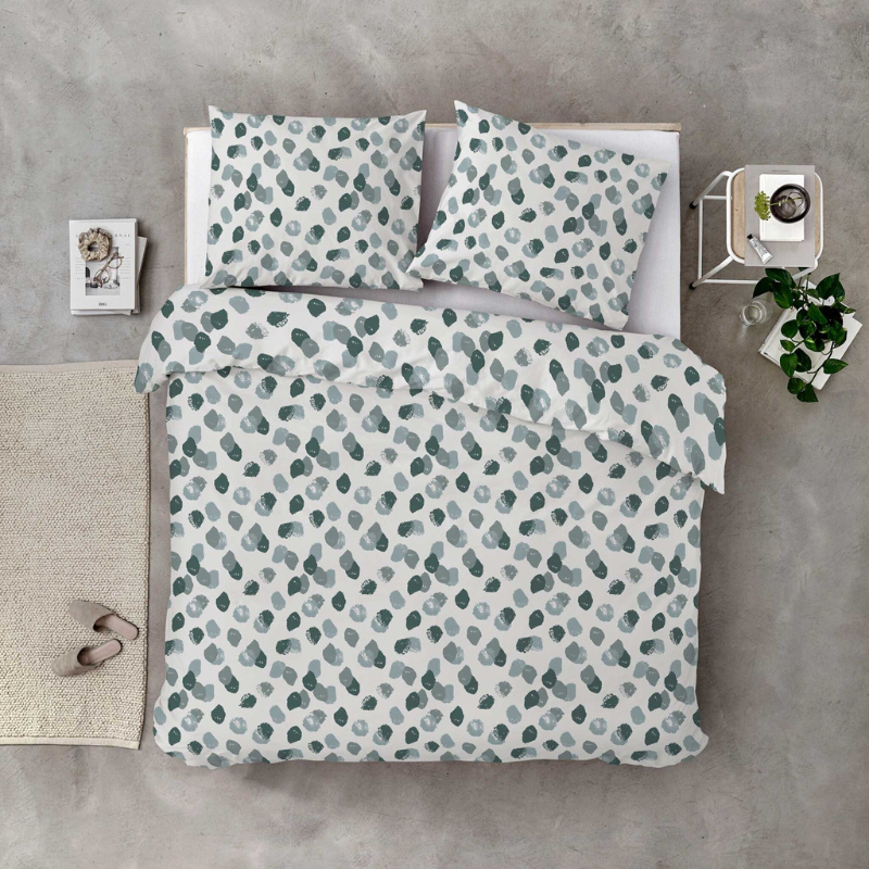 Dekbed Discounter Dekbedovertrek Katoen - Spotty Animal - Groen