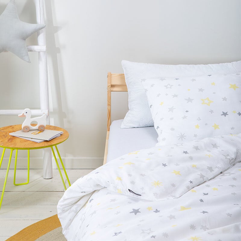 Dekbed Discounter Dekbedovertrek Katoen - Starry Nights - Wit