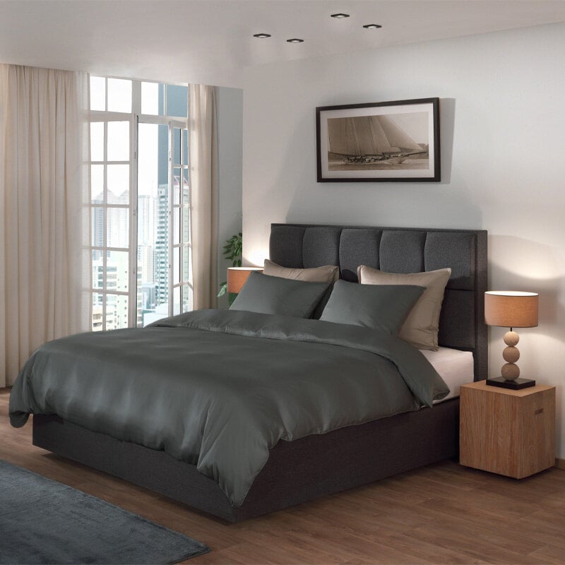 Dekbed Discounter Dekbedovertrek Lyocell - Beluga Grey